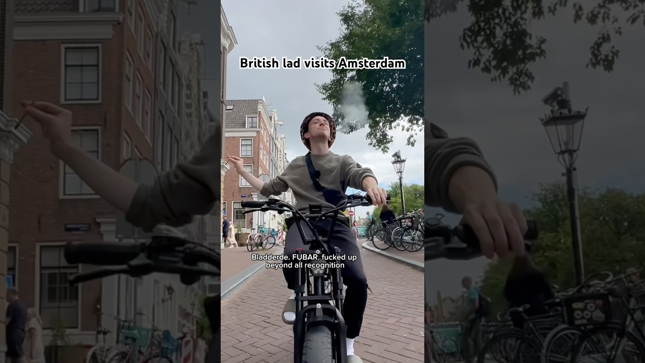 British lad visits Amsterdam 🖼️ #lads #brits #amsterdamholidays
