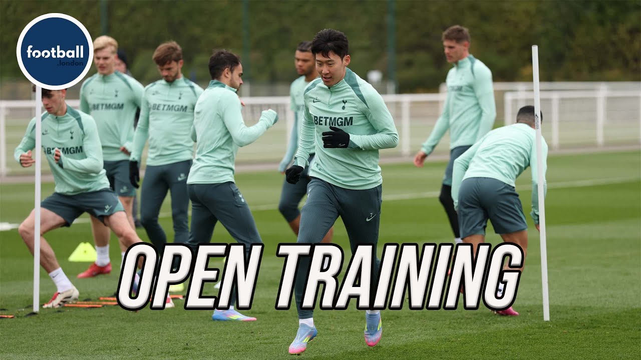 Spurs train with a near FULLY FIT squad ahead of huge Eintracht Frankfurt clash