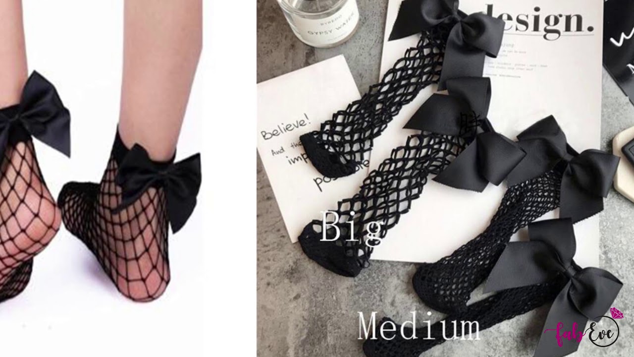Bowknot Fishnet Socks