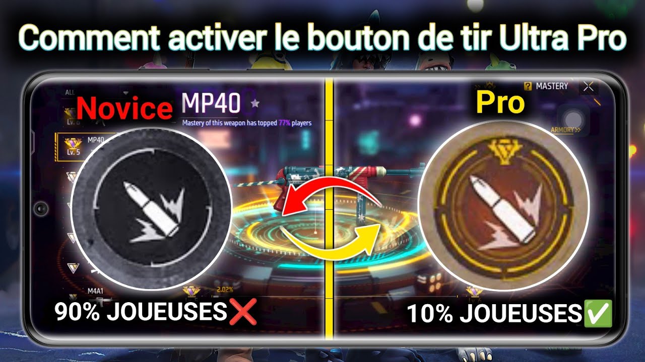 Comment changer lacouleurdubouton de tir dansFree Fire|CommentutiliserunboutondetirrougedansFreeFire