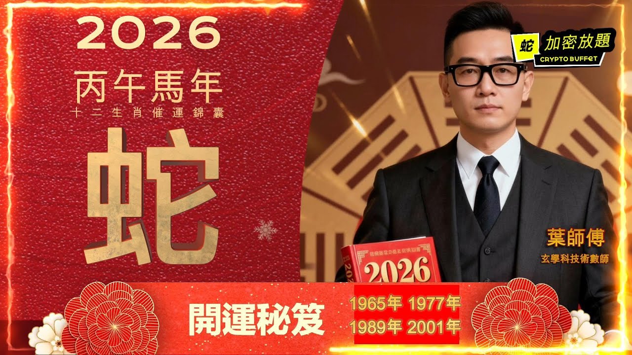 2026丙午馬年 最強生肖開運秘笈 ｜  屬蛇開運秘笈 ｜最旺生肖#馬年運程 #12生肖  #肖蛇 #屬蛇  #2026屬蛇生肖運程  #最勁生肖運程  #馬年開運錦囊 #廣東話十二生肖 #粵語