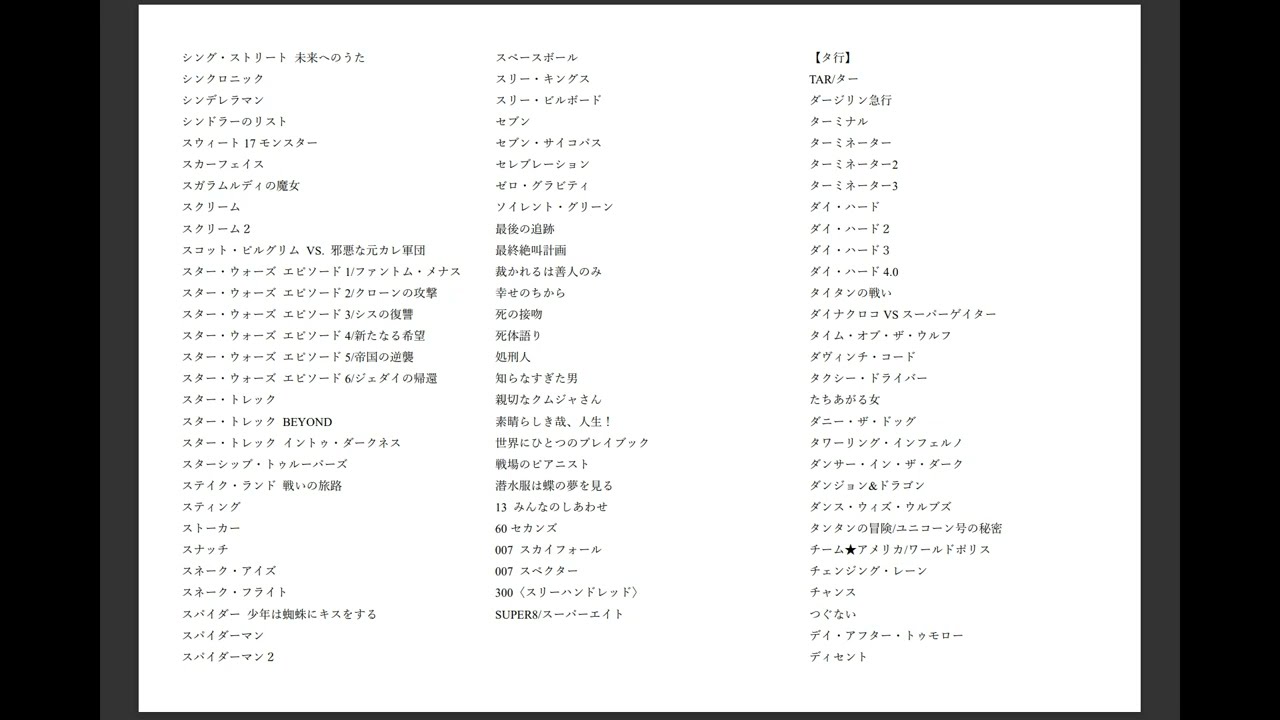 （2023/2月時点）持ってる映画DVD&Blu-ray五十音順タイトル一覧【以前の動画の補足】