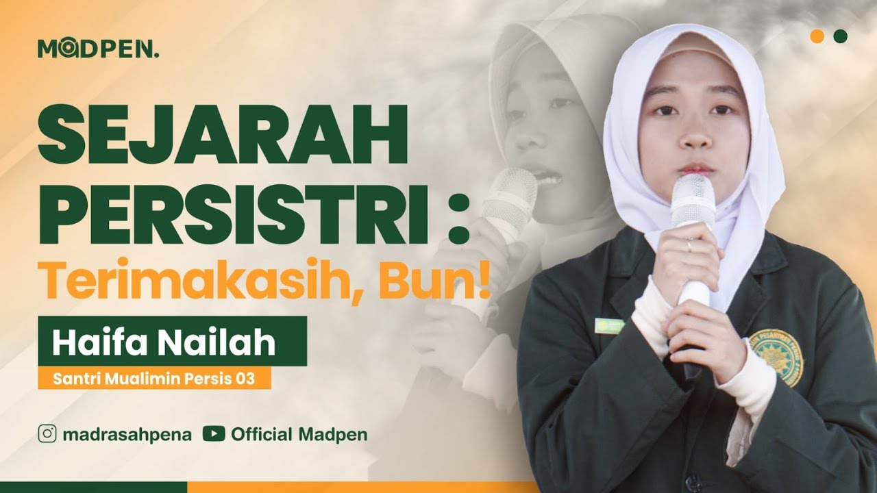 SEJARAH PERSISTRI : Terimakasih, Bun!