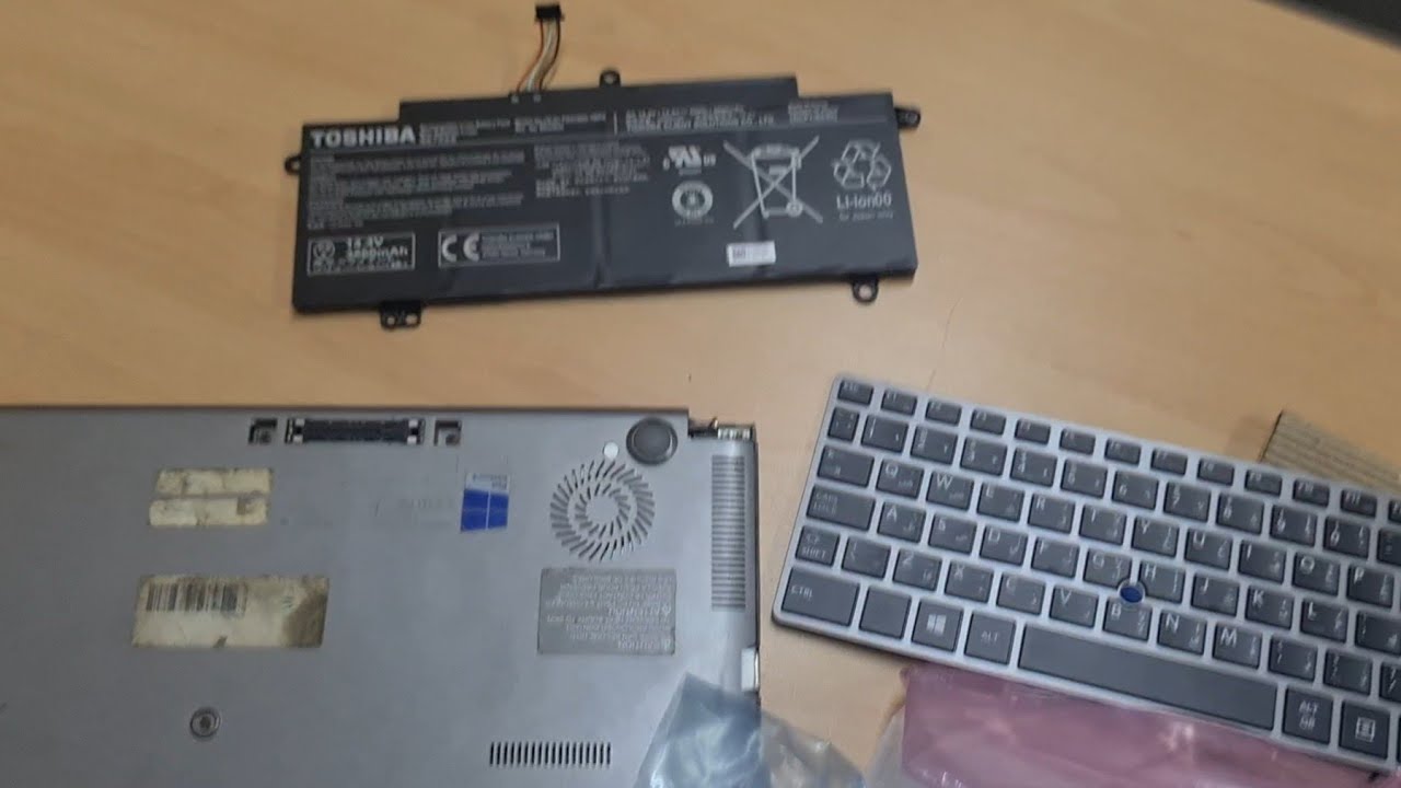 How to install Keyboard & Battery for Toshiba laptop (Tecra Z40-A1113)