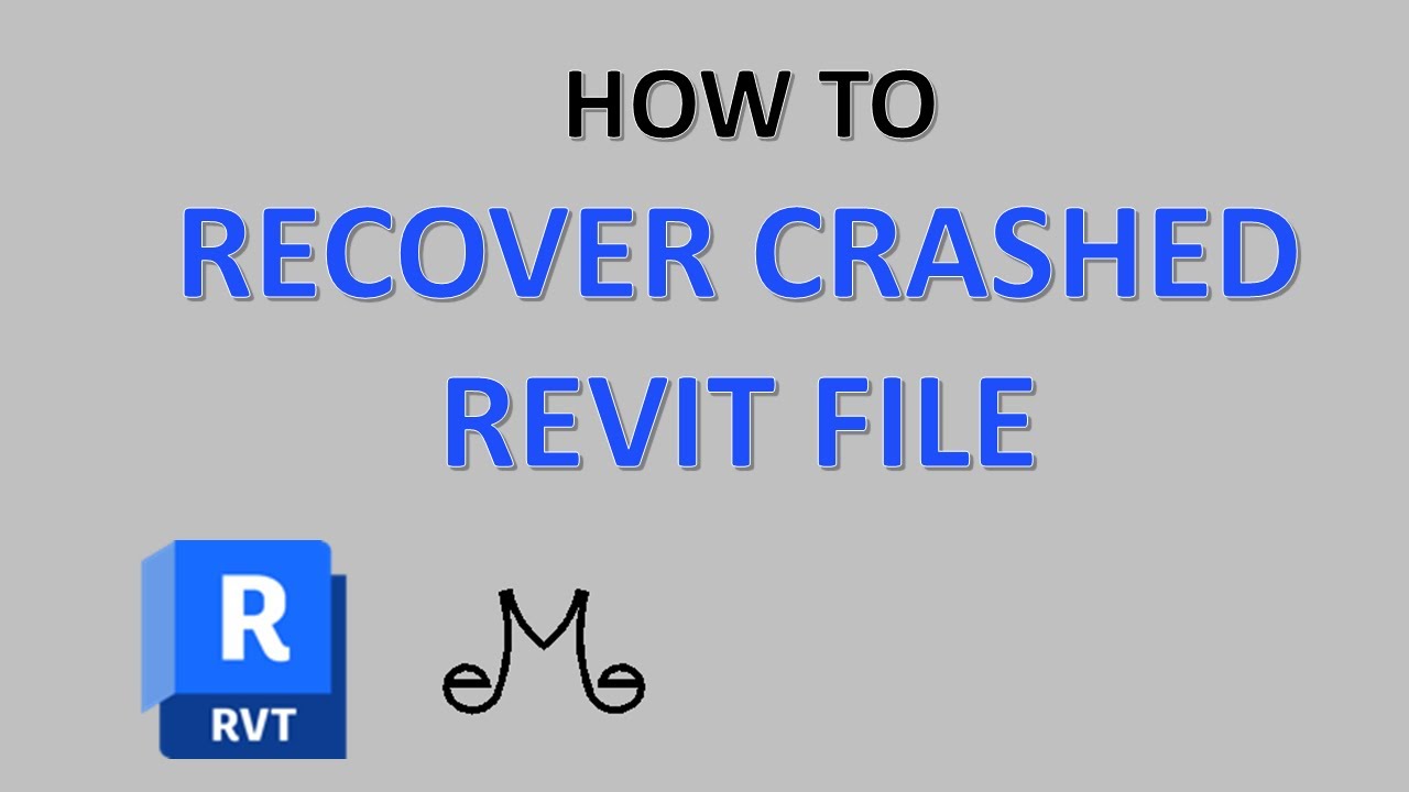 Revit Tutorial - How to recover Revit project without recovery file