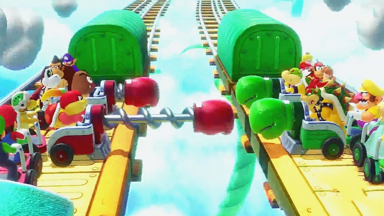 Super Mario Party - Minigame - Groomba vs Bowser vs Pom Pom vs Bowser Jr. (Adreanna)