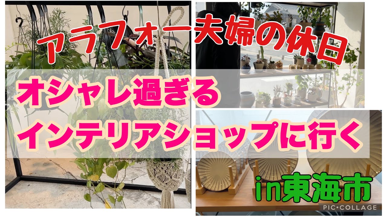 【ゆる休日】東海市のおしゃれインテリアショップへ行ってきました#夫婦 #観葉植物#インテリア #アラフォー 