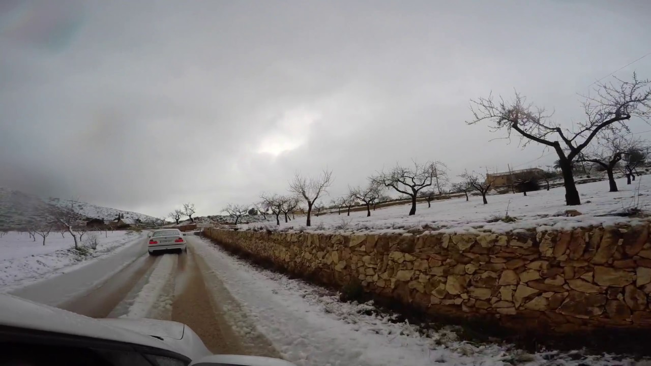 Nevada en Hondón de las Nieves y La Canalosa