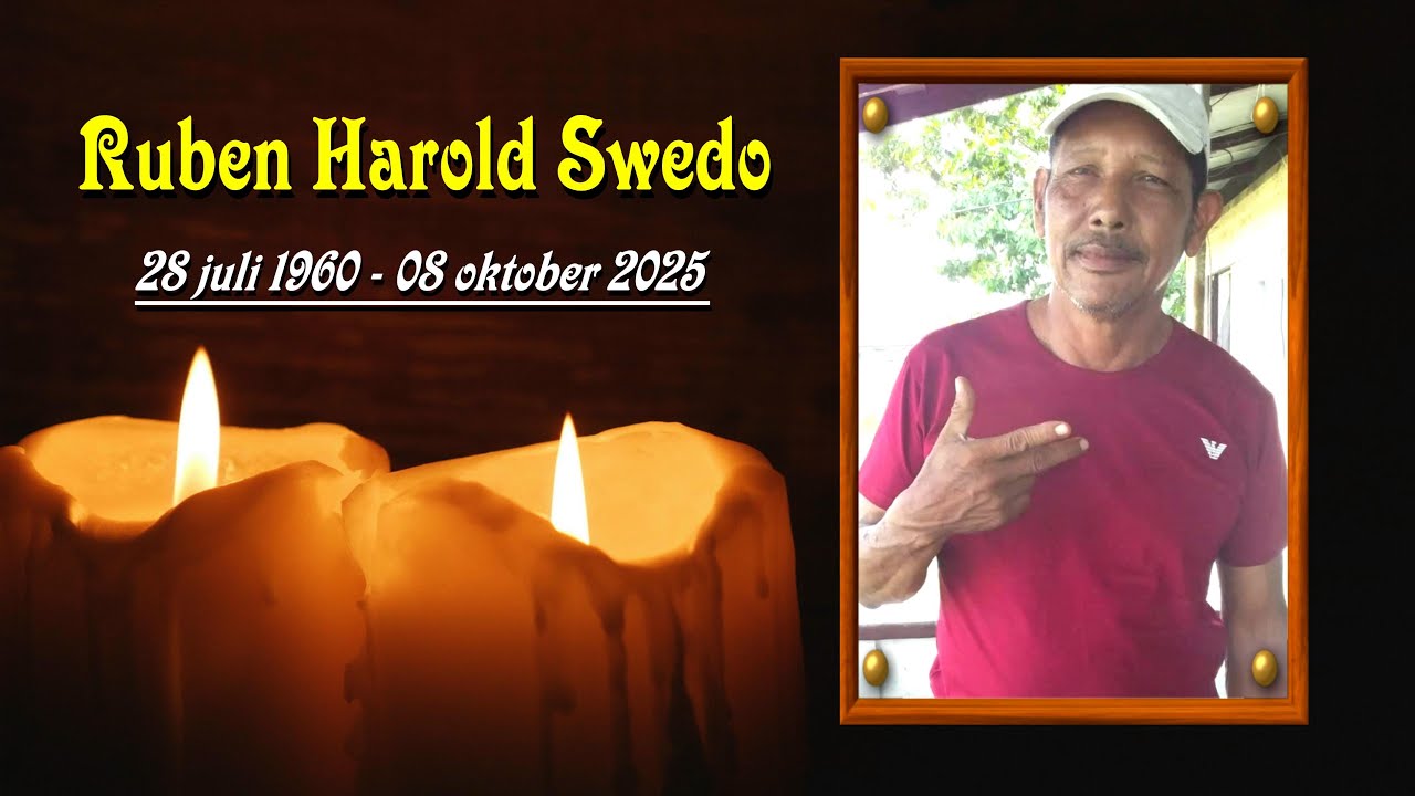 Het overlijdensbericht van: Dhr. Ruben Swedo