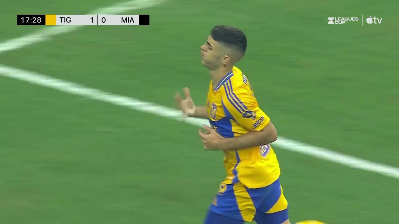 Juan Brunetta - Golazo Leagues Cup 2024 Tigres vs Inter Miami