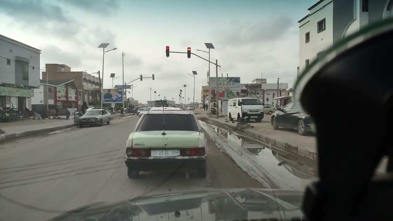 Street Nouakchott Mauritania Bad Traffic