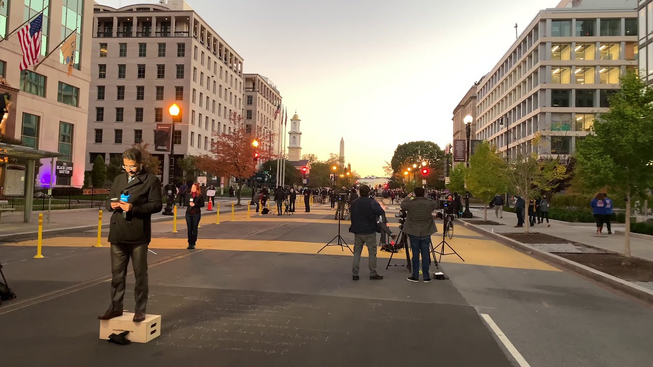 ⁴ᴷ⁶⁰ Rush Hour Walk Around Downtown Washington, D.C. During Election Week