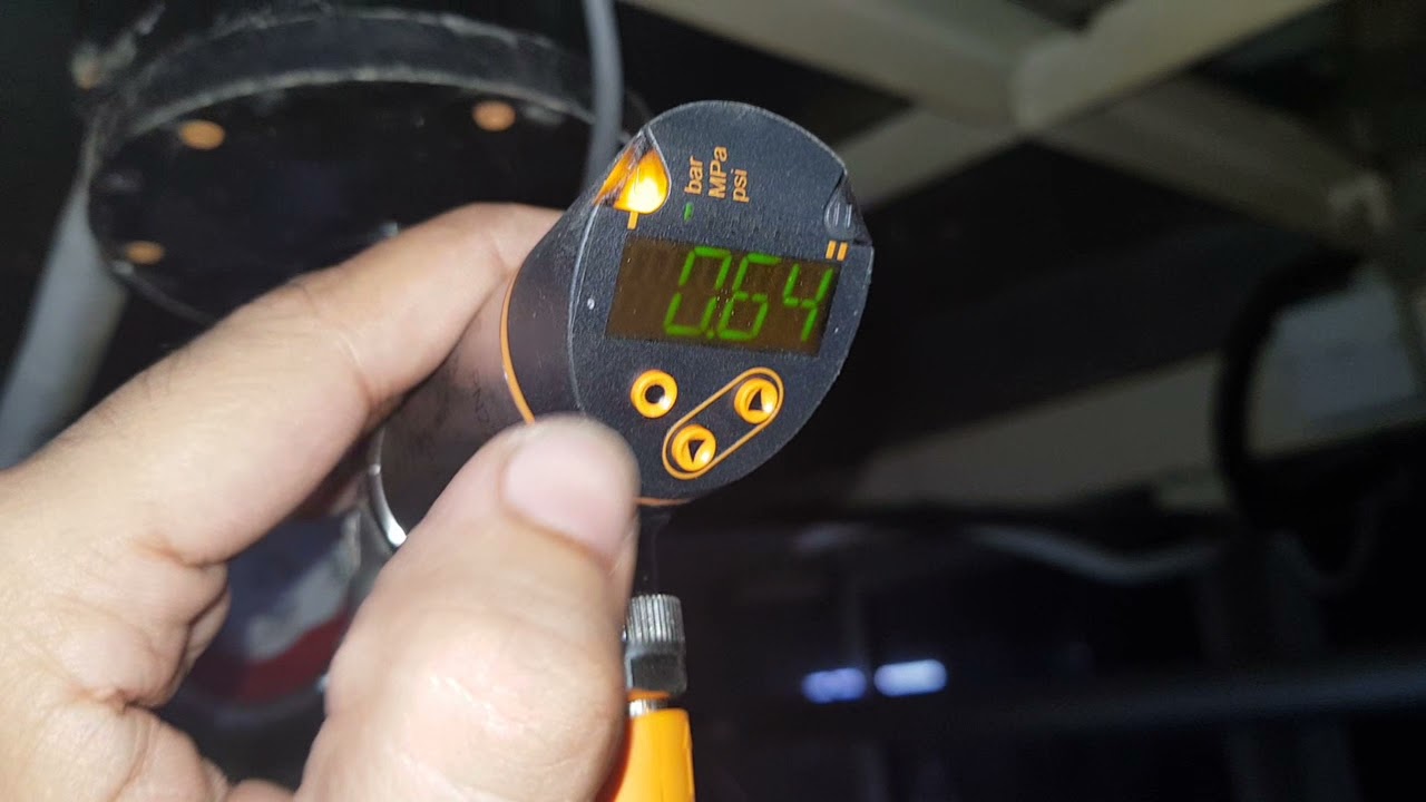 Digital pressure switch parameters