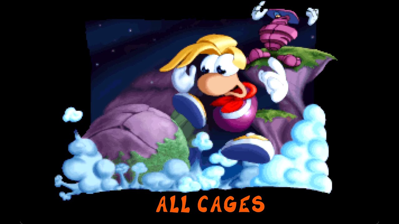 Rayman PC Blue Mountains all cages