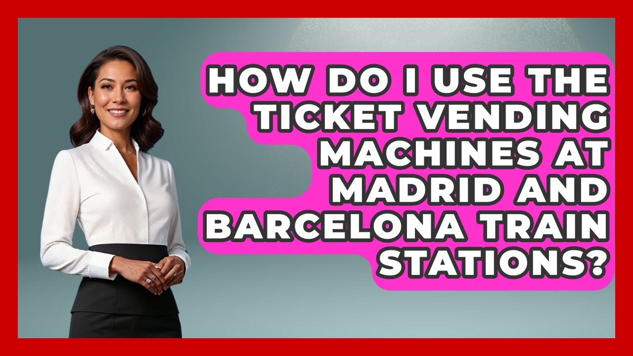 How Do I Use The Ticket Vending Machines At Madrid And Barcelona Train Stations?