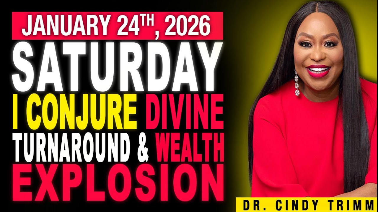 24 JAN 2025 ⚡️COMMANDING PRAYER: I CONJURE DIVINE TURNAROUND & WEALTH EXPLOSION | by Dr. Cindy Trimm