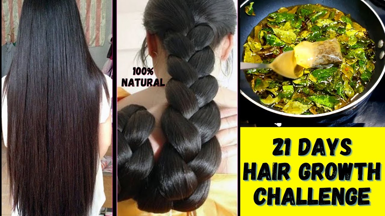 21 DAYS HAIR REGROWTH CHALLENGE - बाल वापस उगाने का 100% नैचुरल तरीका । 100% NATURAL HAIR REGROWTH