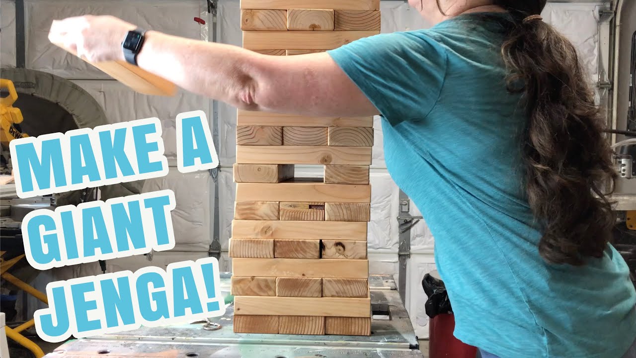 Making a giant Jenga set | Giant yard games | Learn how to make giant Jenga out of 2x4s |