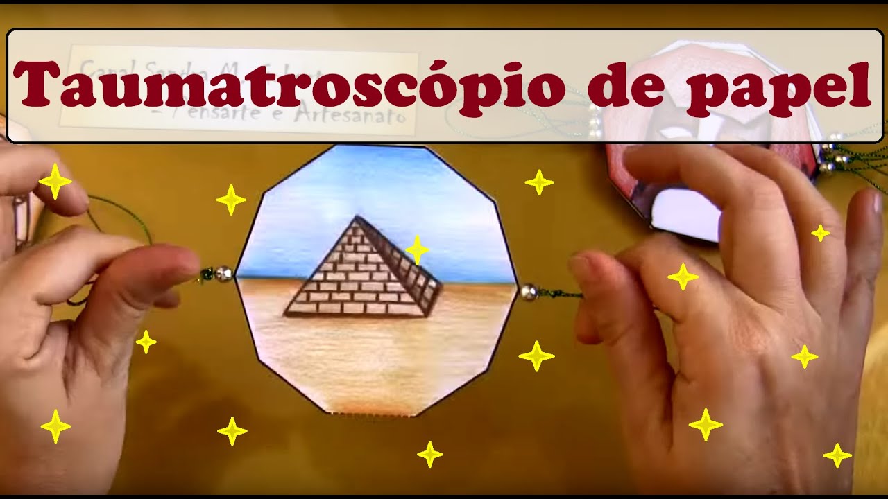 COMO FAZER TAUMATROSCÓPIO - ANIMAÇÕES