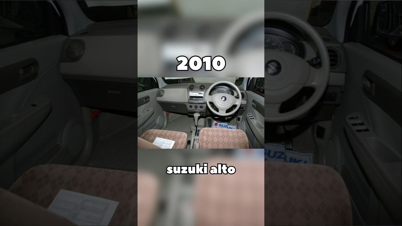 evolution of suzuki alto interior (2000-2025) #shorts