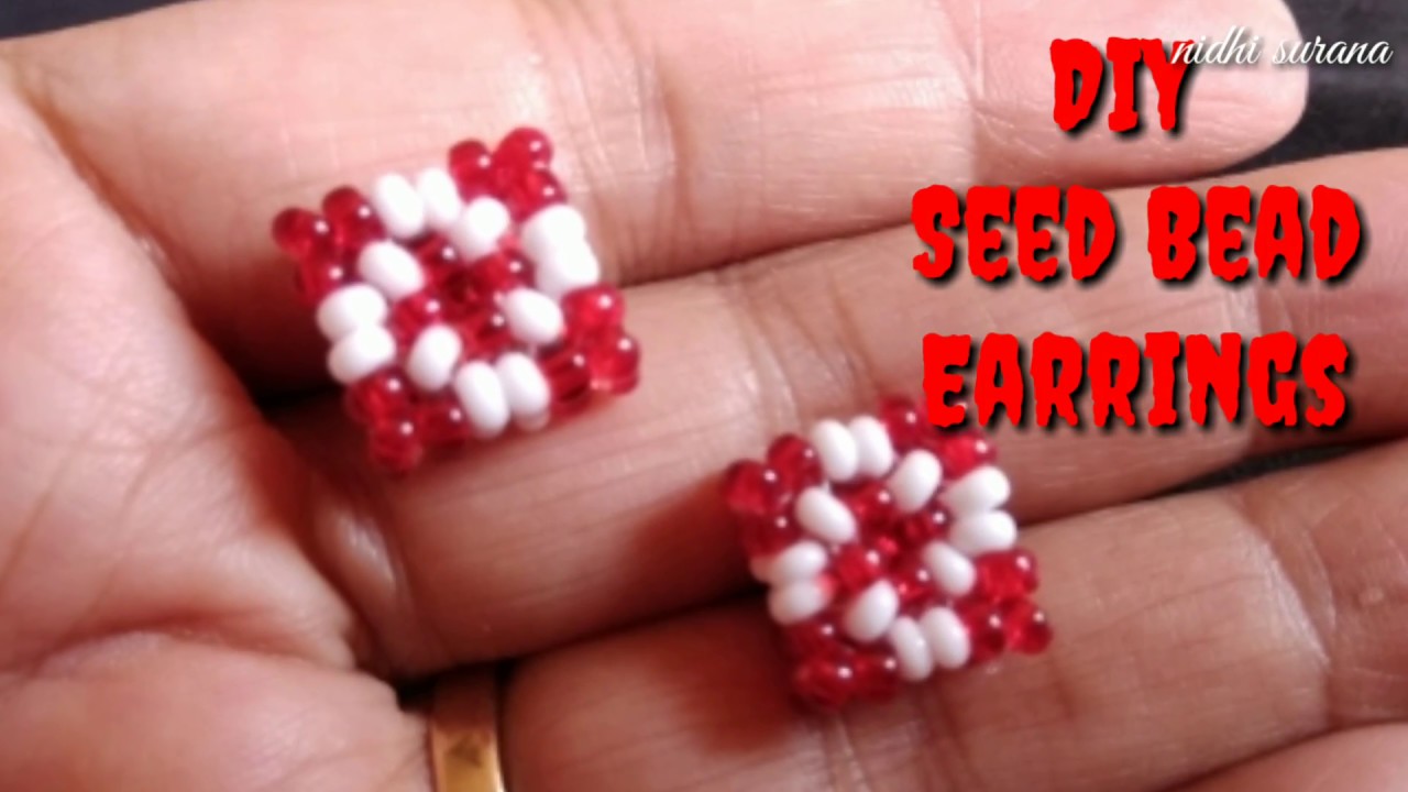 DIY Square Stud Earrings | How to (0031)