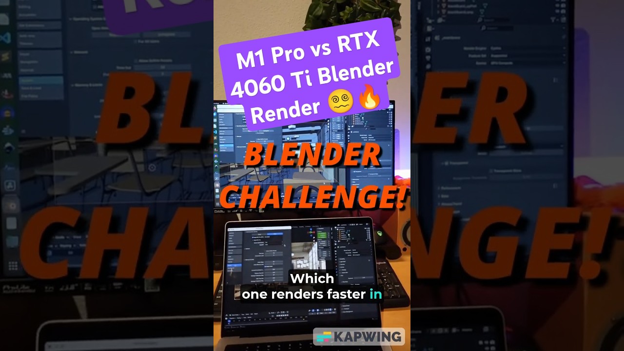 M1 Pro vs RTX 4060 Ti: Blender Render Challenge #shorts