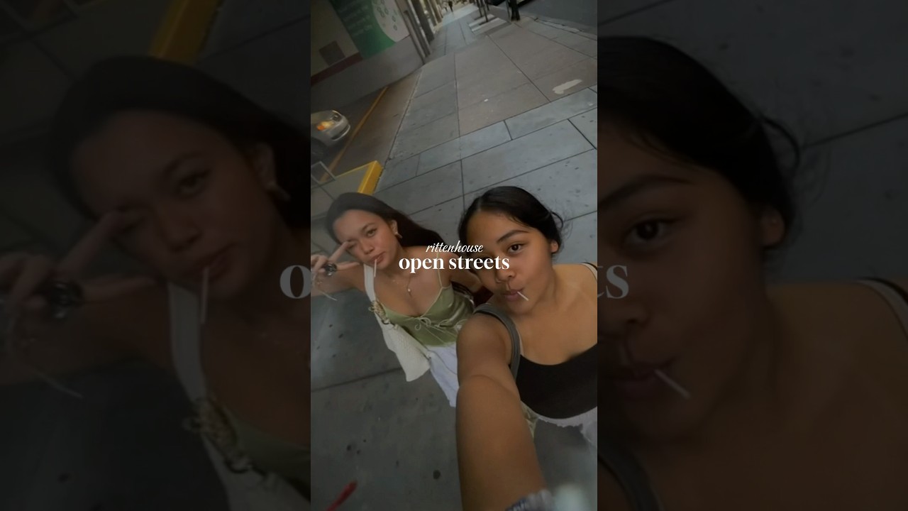 exploring philly’s “open streets” in rittenhouse 👒💐🎞️