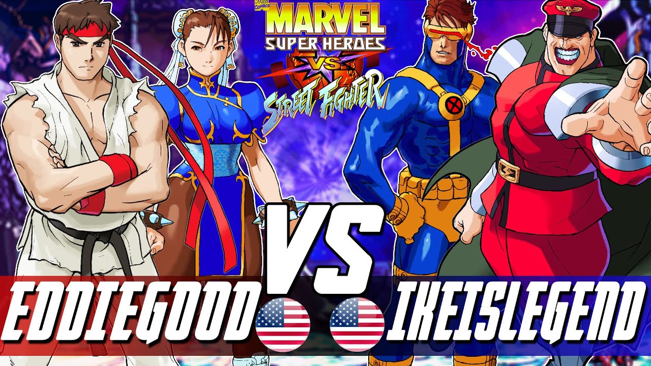 Marvel Super Heroes Vs Street Fighter:🔥EddieGood86 Vs IKEISLEGEND🔥| High Level Gameplay.