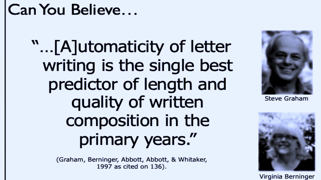 Literacy Academy 2020: Handwriting in the 21st Century - William Van Cleave