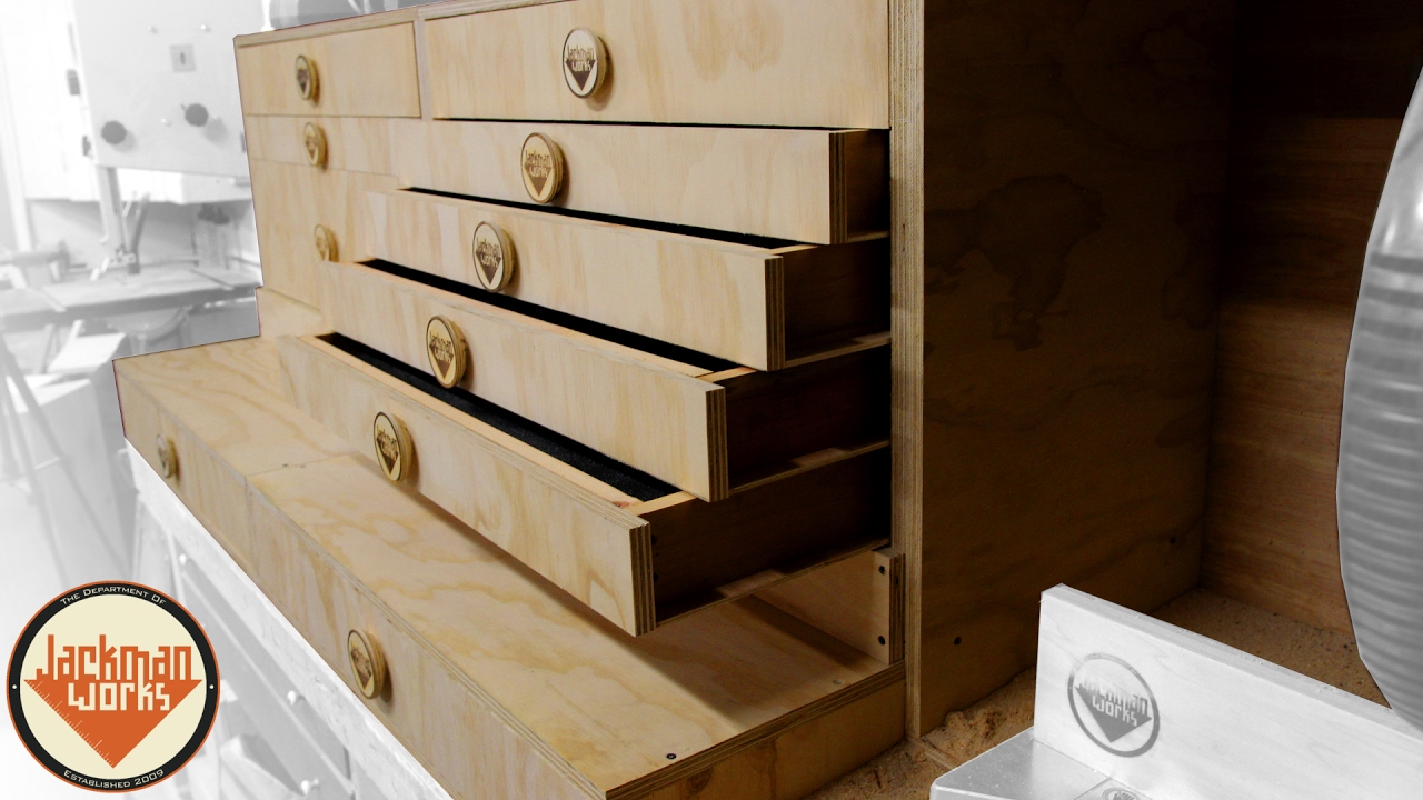 Miter Saw Station - Drawers, & Drawer Slides (part 2/3)