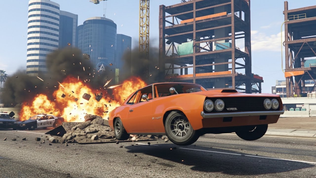 Vigero muscle car vs Police – Epic Chase! 🚓💥| GTA 5 Gameplay