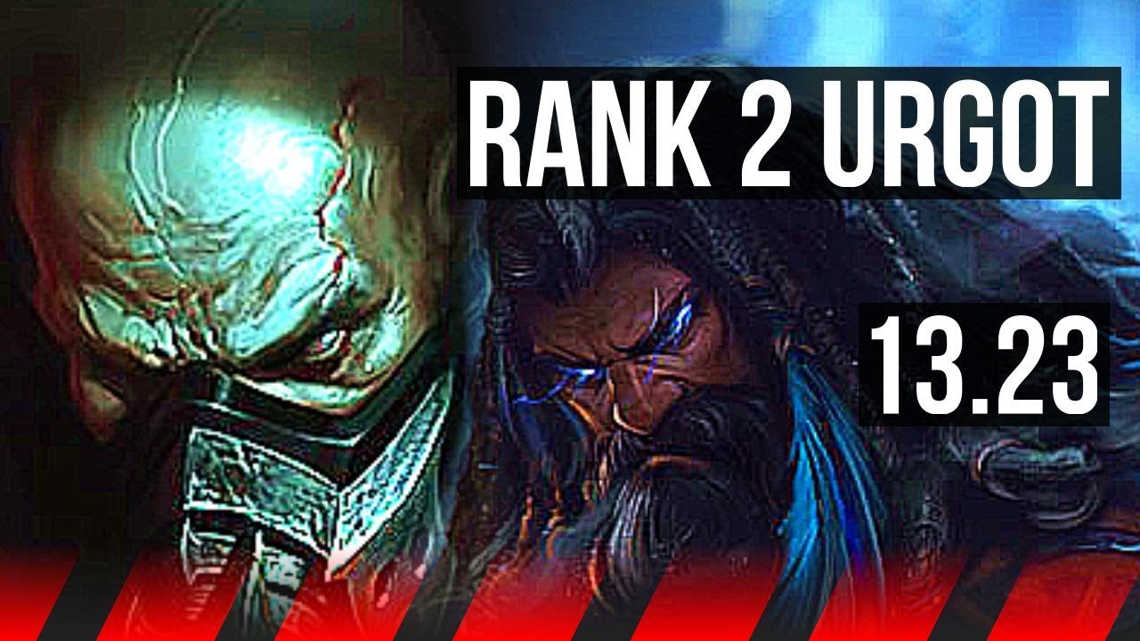 URGOT vs UDYR (TOP) | Rank 2 Urgot, 2.1M mastery, 1000+ games, 12/4/8 | KR Grandmaster | 13.23