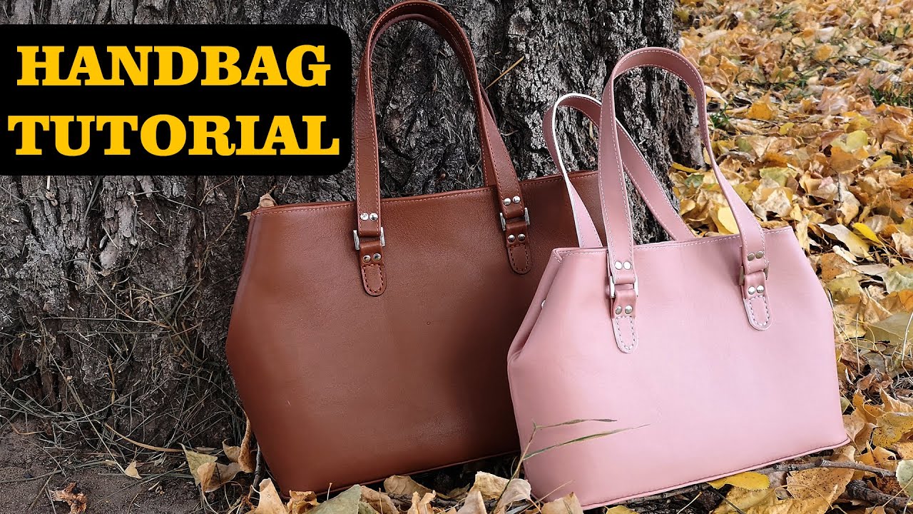 Leather bag making with lining