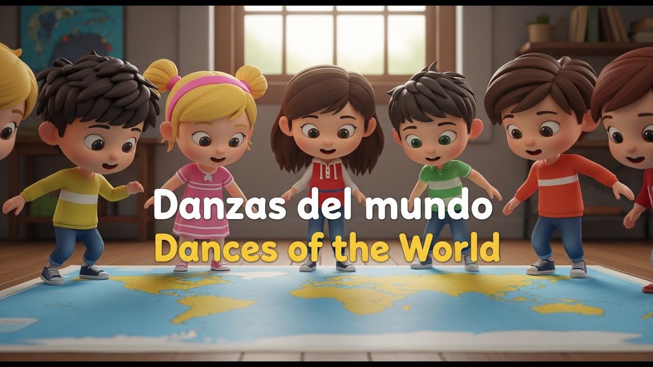 Danzas del mundo | Canción infantil para bailar🇺🇸 World Dances for Kids | Dance Song for Children