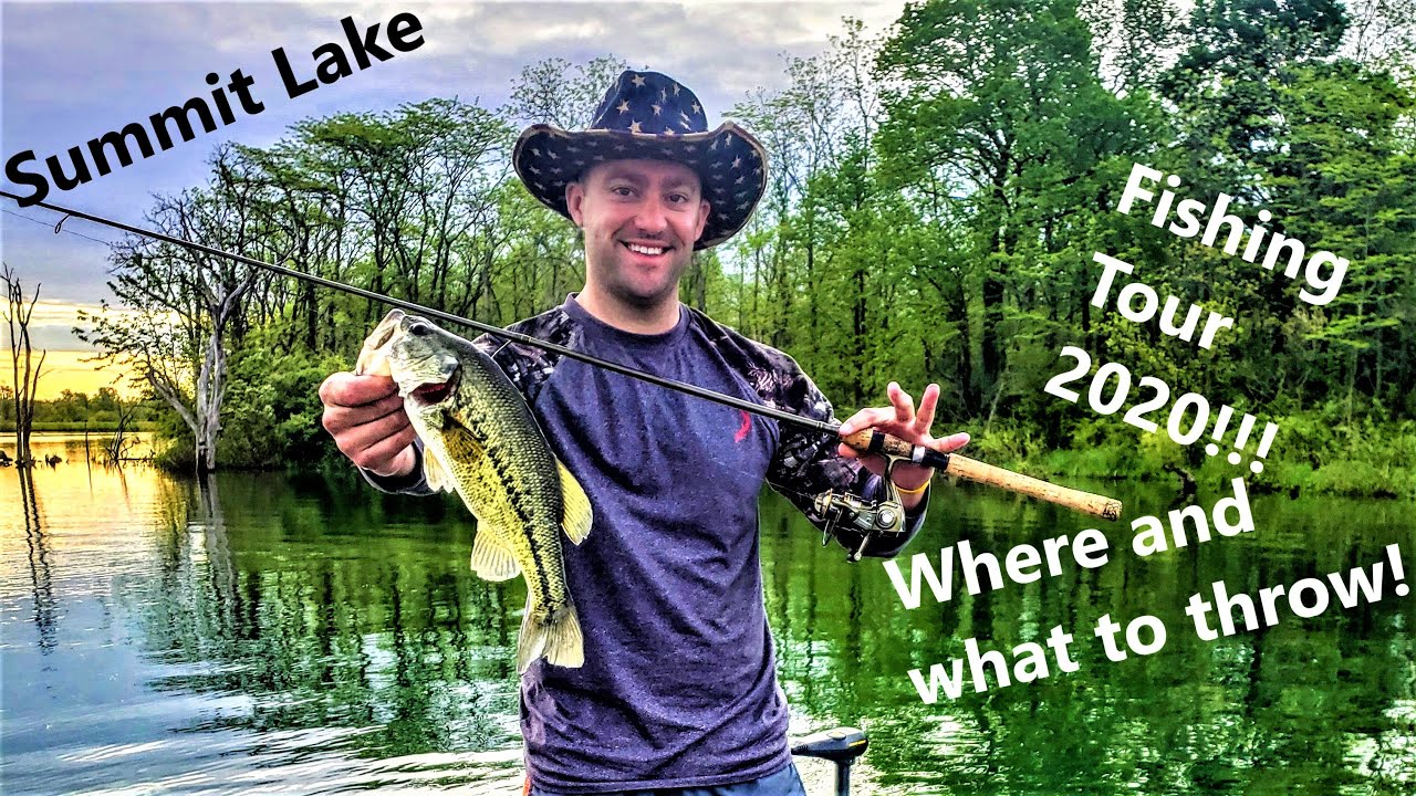 Clear Water Bass Fishing | Lake Summit - Fishing Tour 2020 - Drop Shots and Straight Worms