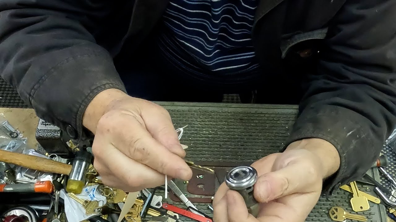 Rekeying a '57 Chevy door lock