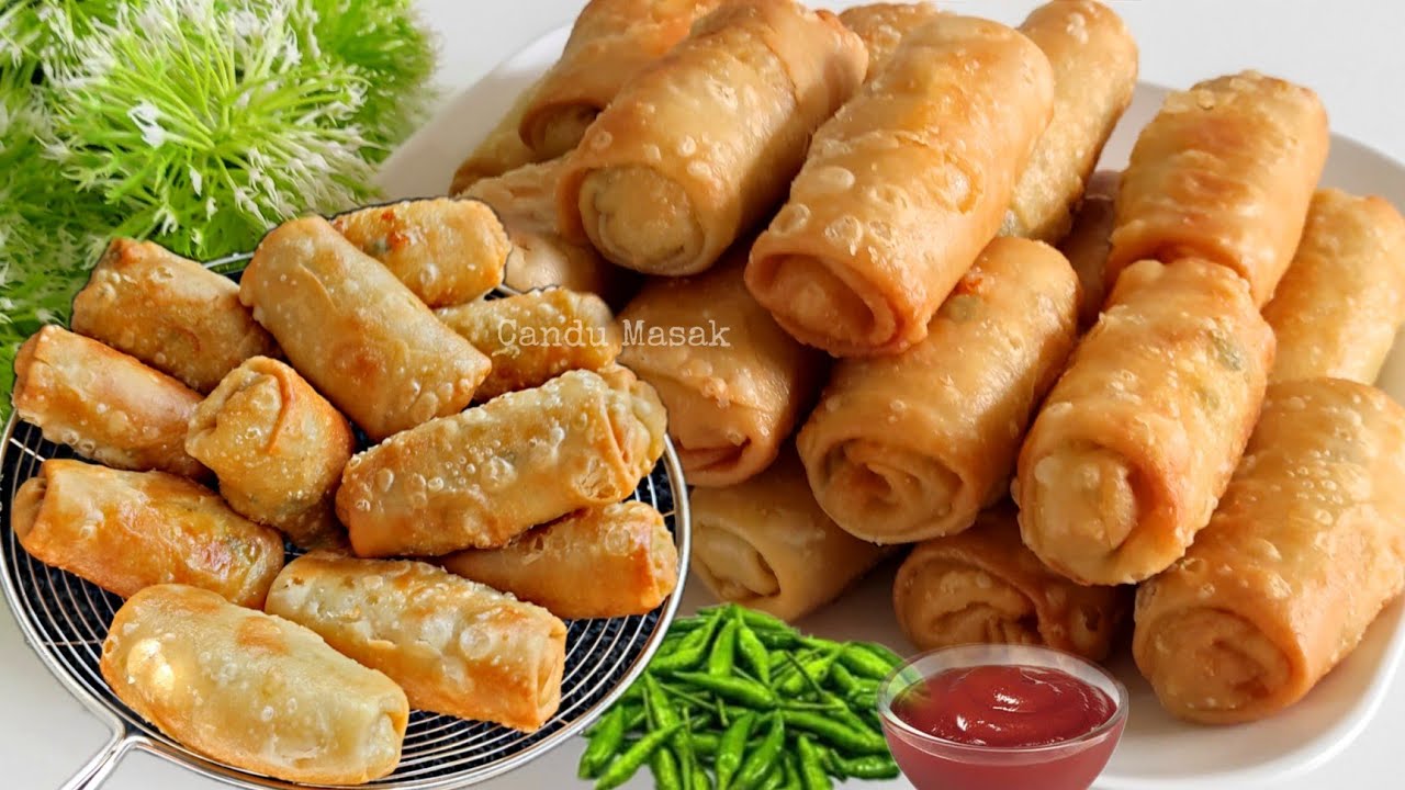 SEDANG POPULER‼️PASTEL GULUNG ENAK RENYAH ISIAN NYA BIKIN NAGIH | CEMILAN SIMPLE MURAH MERIAH