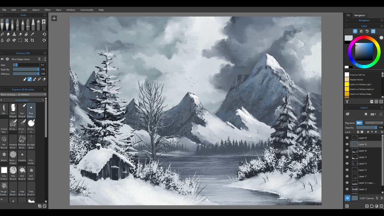 Paint What Bob Paints Series -Shades of Gray - Season 2 Ep. 4 Digital Painting Tutorial SpeedPaint
