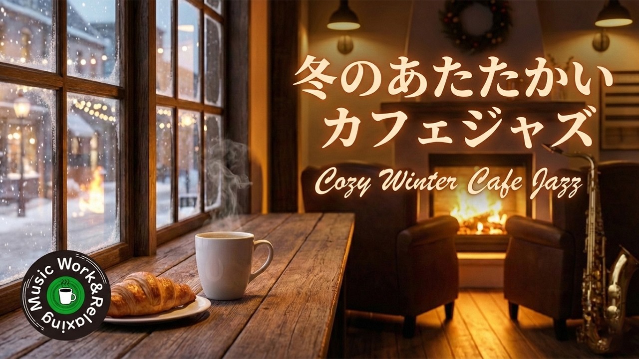 冬のあたたかいカフェジャズ｜心ほどける至福のぬくもりBGM - Cozy Winter Warm Cafe Jazz & Relaxing Music
