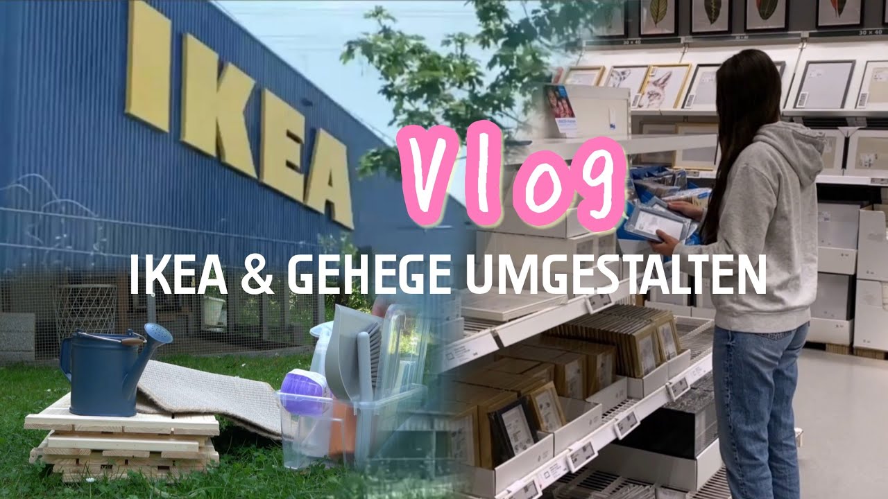 VLOG Ikea & Gehege umgestalten | Kaninchenstar