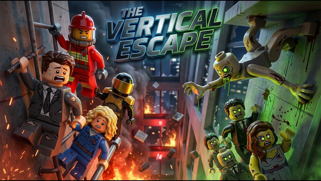 Zombie Rampage: The Vertical Escape EP 16 | LEGO Zombie 3D Animation