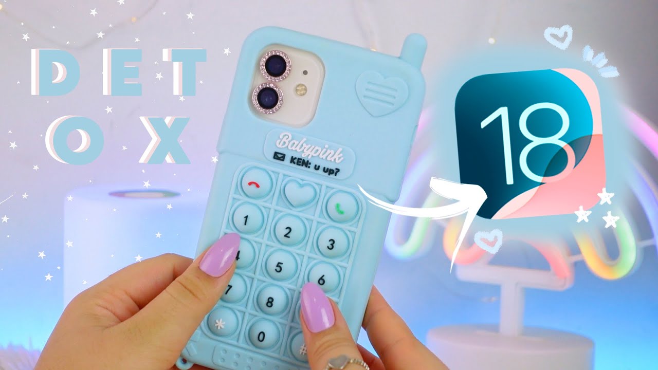 Limpando meu iphone para receber o iOS 18 🌷✨🍒🧹