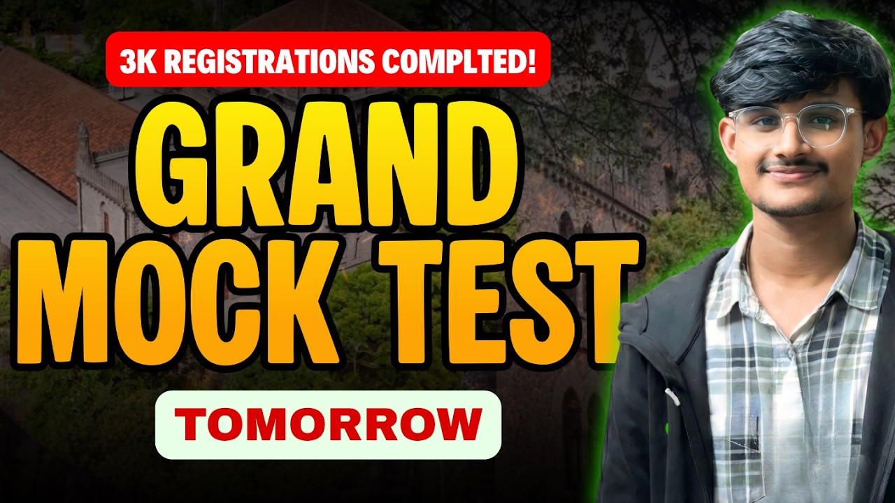 IMP: Tomorrow's FREE Grand Mock Test | Instruction Session at 08:00PM 🔥