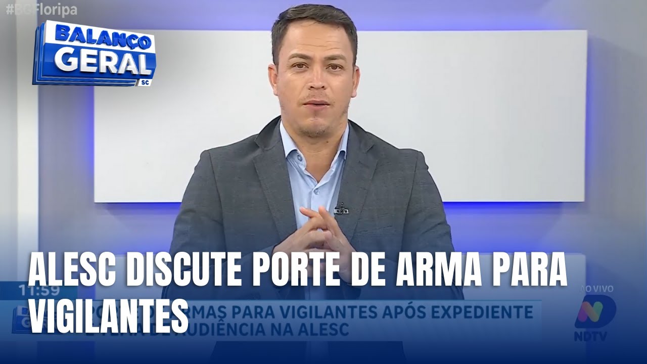 Comentário Político - Alesc discute porte de arma para vigilantes após o trabalho