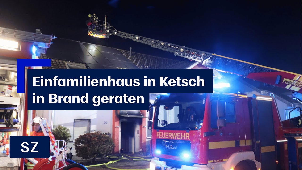 Ketsch: Brand in Einfamilienhaus - hoher Sachschaden