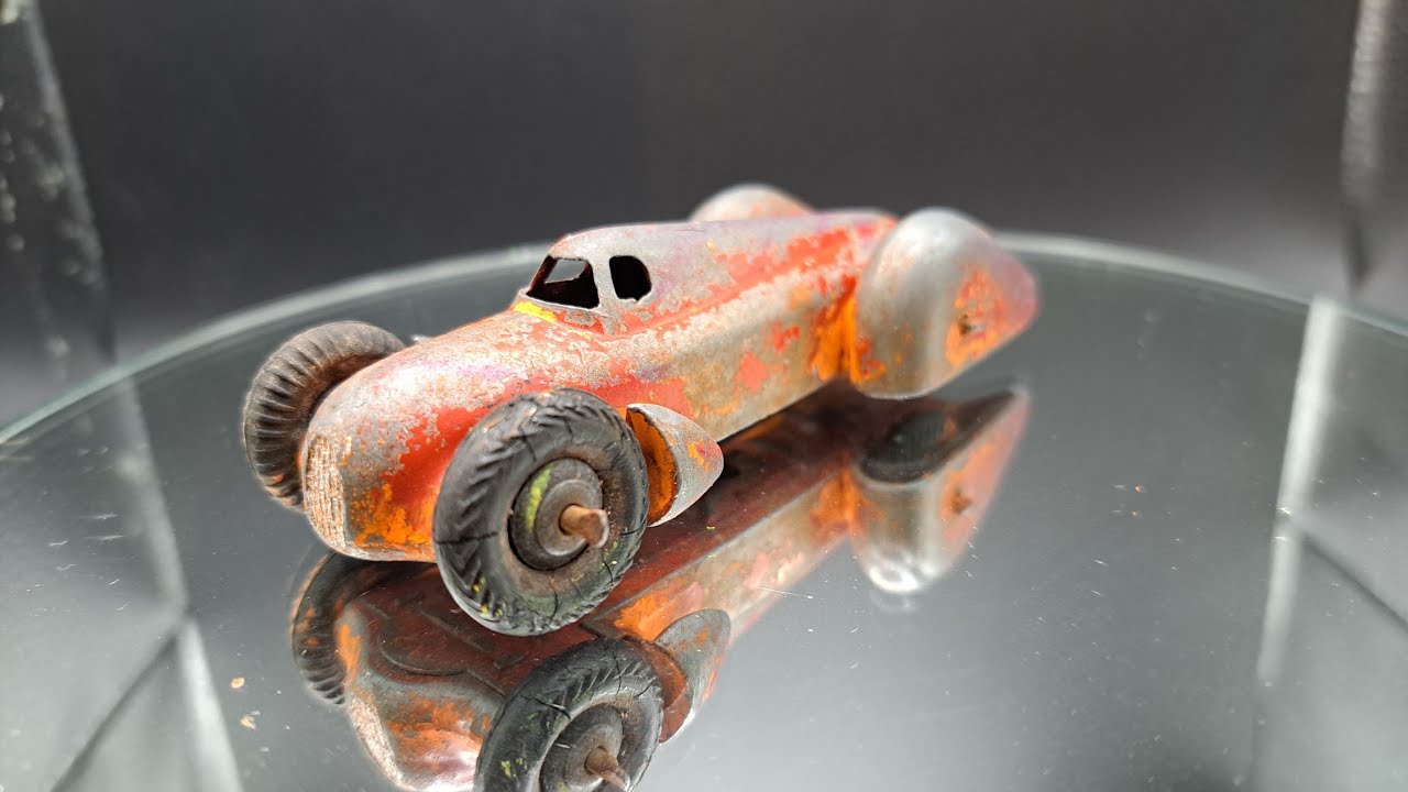 Diecast Restoration Dinky Toys Auto Union Race Car no/23D.  1948/50 