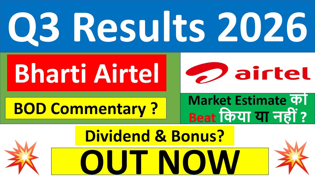Airtel q3 results 2026 | Bharti Airtel results today | Airtel Share News | Airtel Share latest news