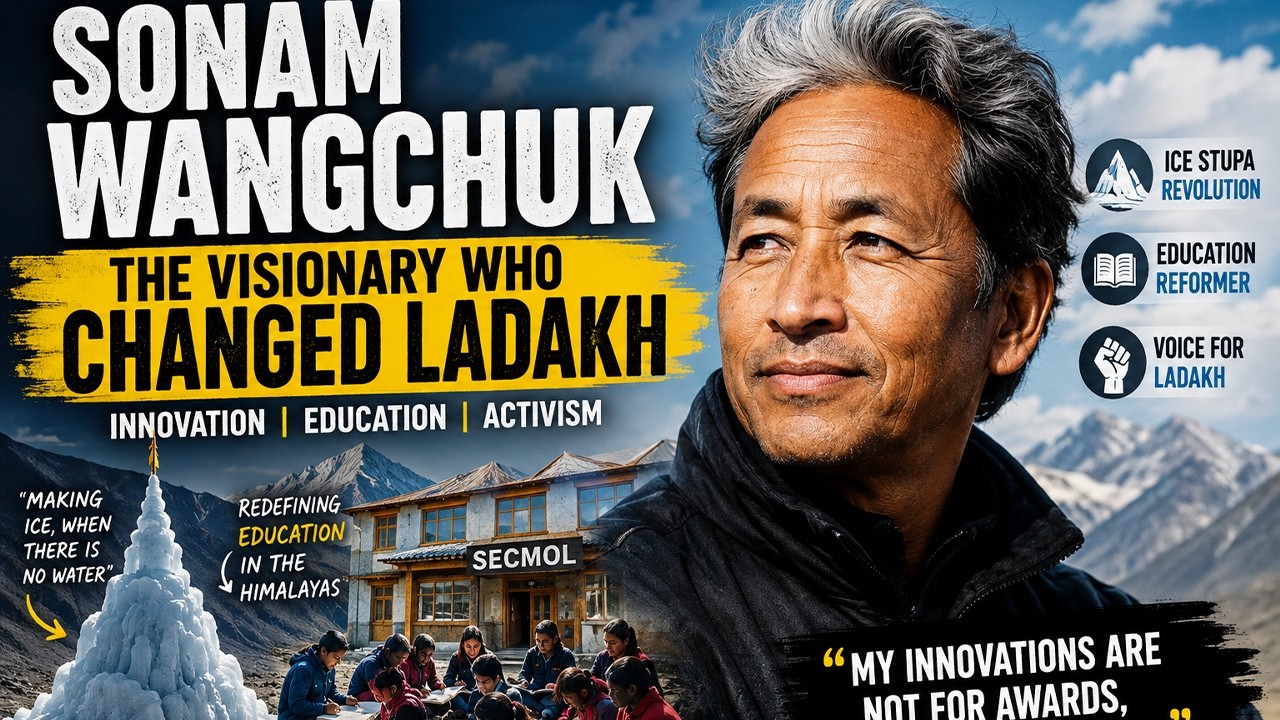 Sonam Wangchuk: The Visionary Who Changed Ladakh | Innovation, Education & Activism | Documentary