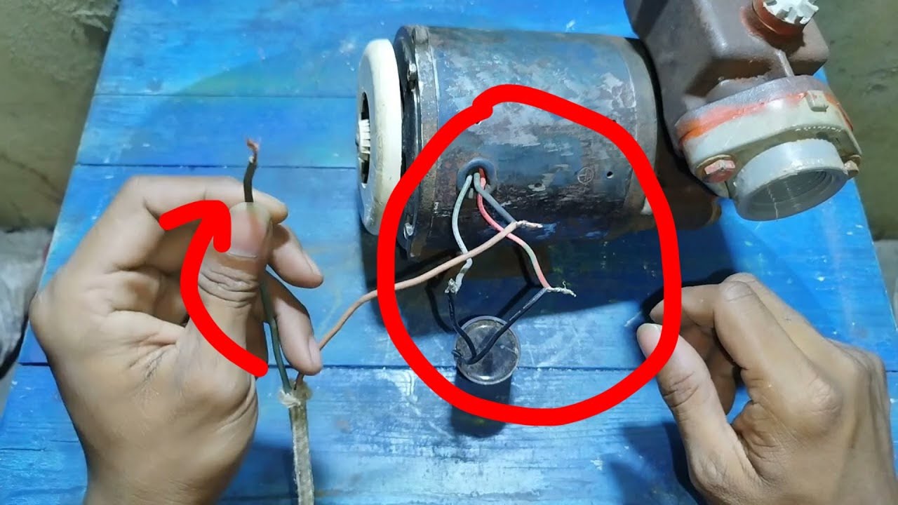 menentukan kabel kapasitor dan listrik dinamo pompa air keluar 3 kabel ,,