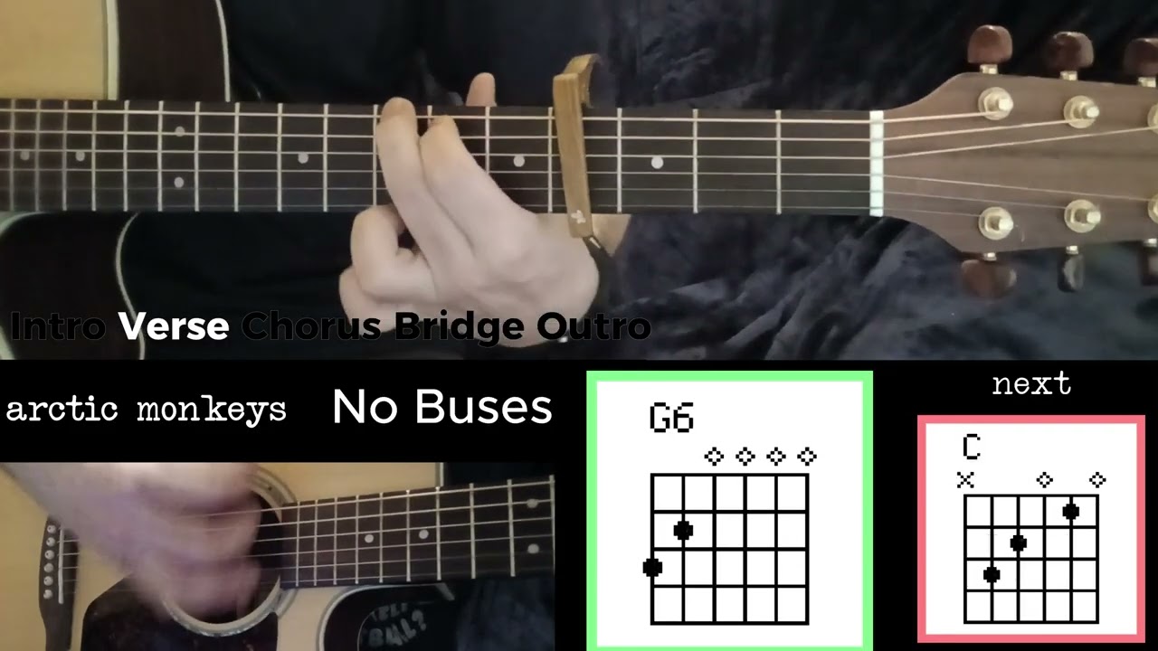 No Buses (Arctic Monkeys) Guitar Tutorial